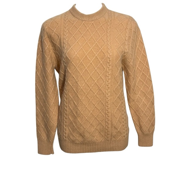 Burberry cashmere cable knit unisex sweater size medium - Picture 1 of 7